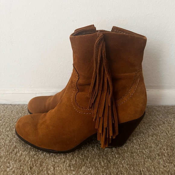 Sam Edelman Louie Fringe Ankle Booties - Picture 2 of 11